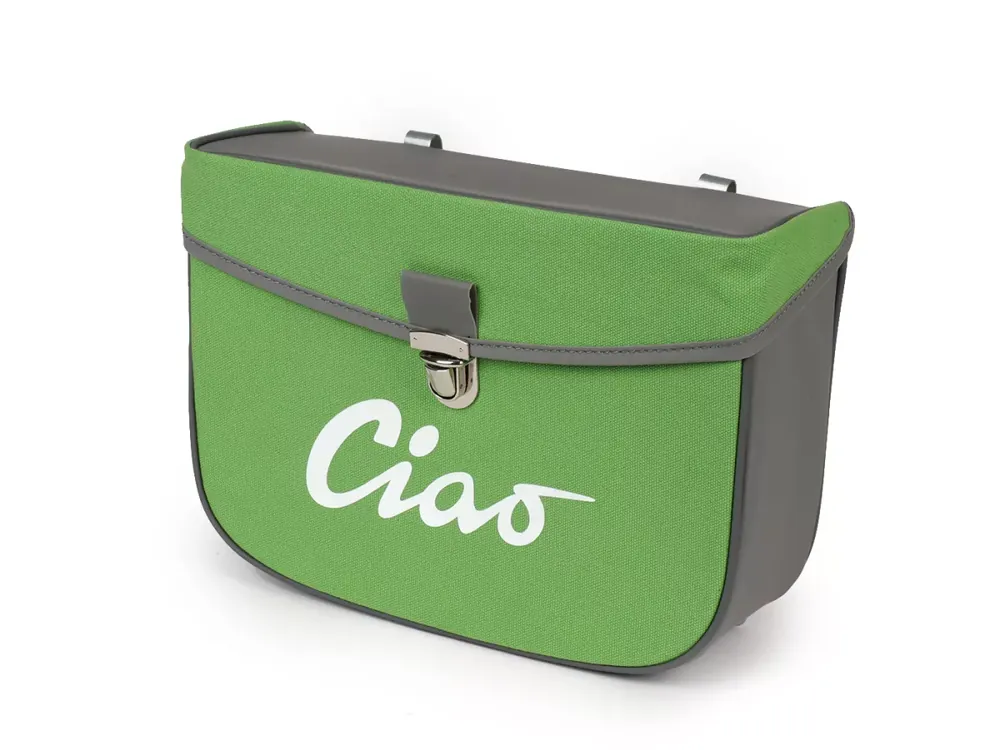 Satteltasche Moto Nostra Ciao Grün Grau Preisreduziert