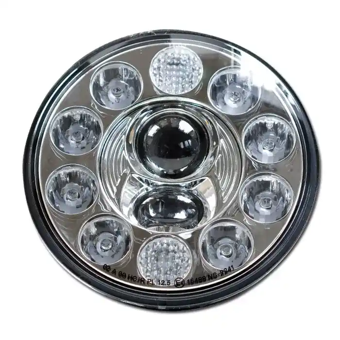 Kostenloser Versand LED-Scheinwerfereinsatz 7 Zoll chrom E-geprüft
