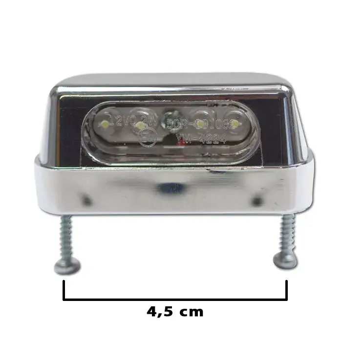 LED-Kennzeichenbeleuchtung Zest E-geprüft chrom Schraubenabstand 45mm Jetzt Kaufen