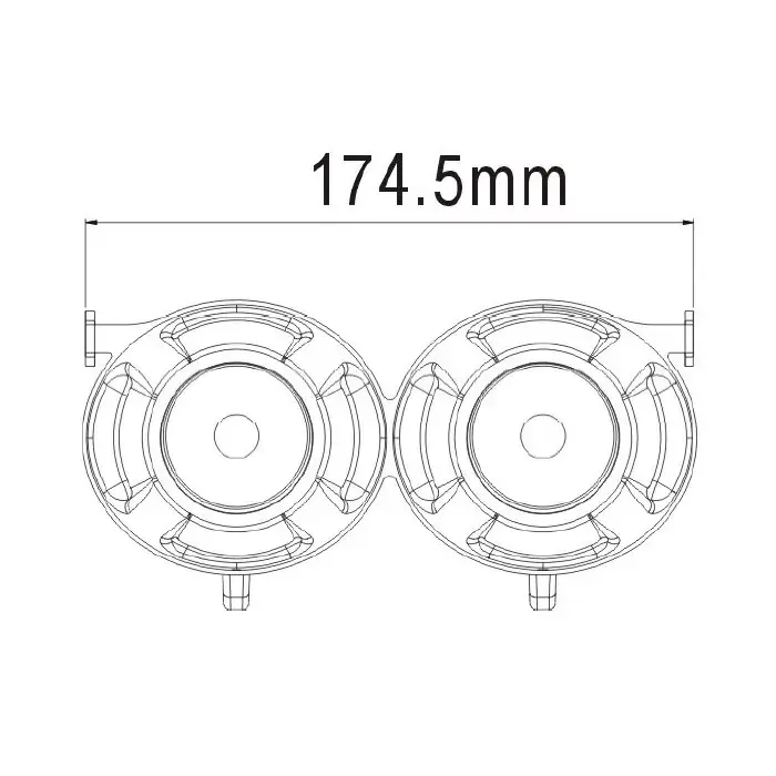 Halterahmen für 2 Ellipsoid Scheinwerfer mit Kabelbaum Aluminium schwarz Garantierte Lieferung