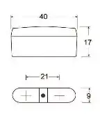 LED-Kennzeichenbeleuchtung TRI E-geprüft mit Halter schwarz Versand Am Gleichen Tag