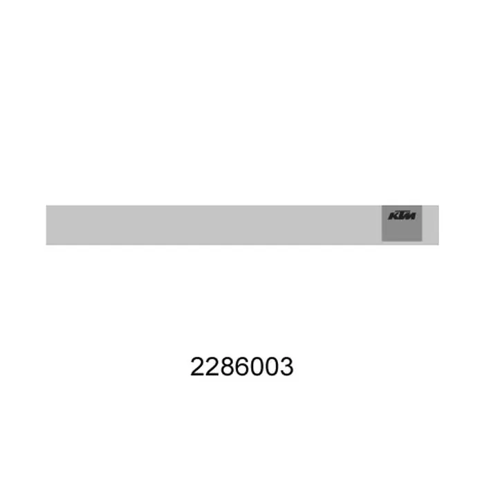 1/1 Kopfleiste ''KTM'' Direktkauf