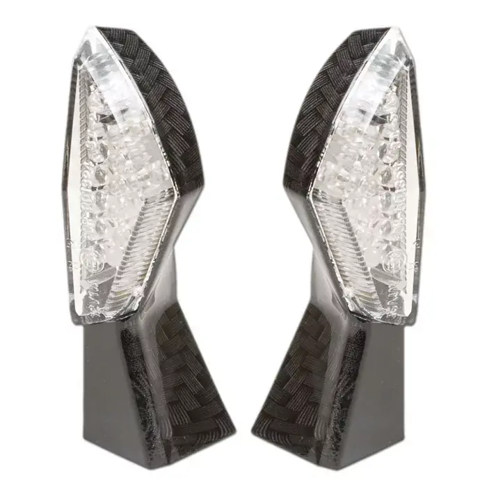 LED-Blinker SQUARE carbon klar E-geprüft Paar M8 Neue Kollektion