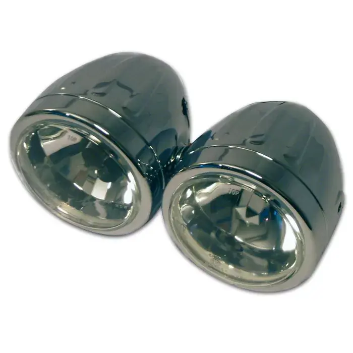 Günstig Doppel-Scheinwerfer Grooved 3,5" chrom H4/H7 mit Standlicht E-geprüft