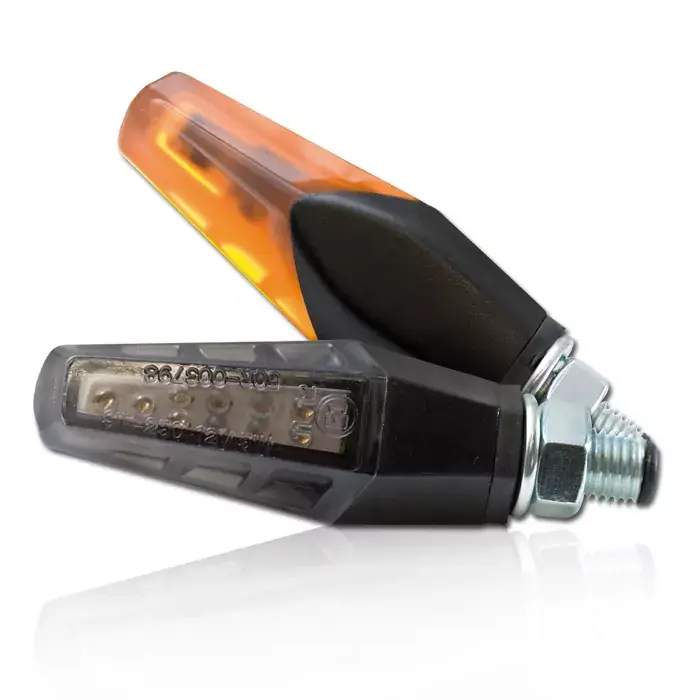 Saisonangebot LED-Blinker "Freeze" | schwarz | getönt | M10 Paar | E-geprüft