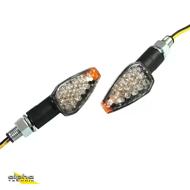 Letzte Chance LED-Blinker PEAK kurz schwarz M10 E-geprüft