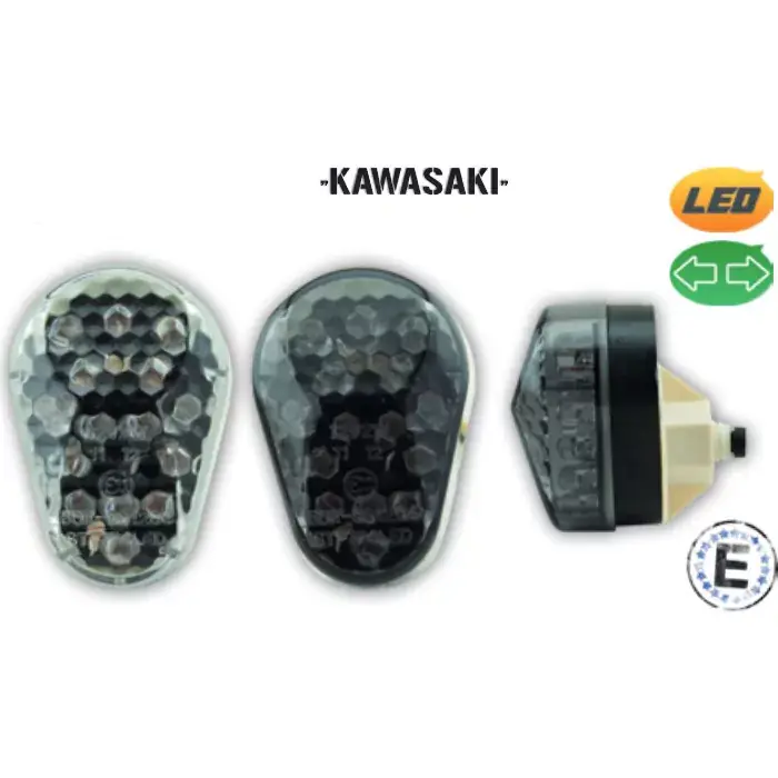 LED-Verkleidungsblinker passend für Kawasaki | klar | Paar | E-geprüft Super-Preis