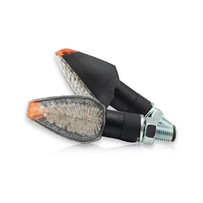 LED-Blinker PEAK kurz schwarz M10 klares Glas E-geprüft Preis Gesenkt