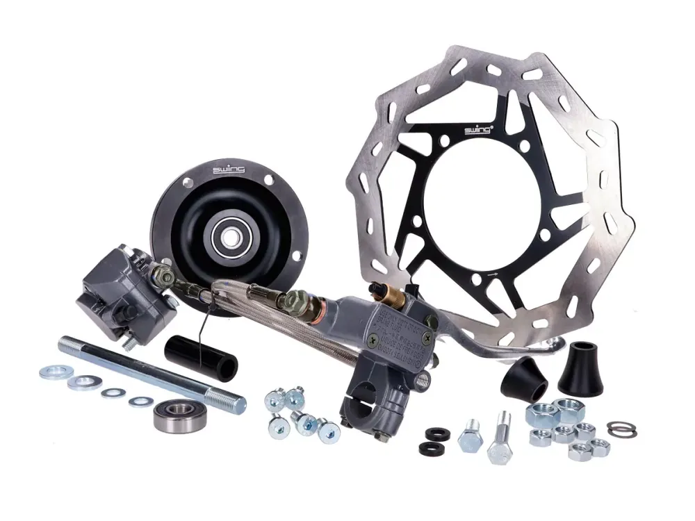 Scheibenbremse Set swiing EBR hydraulisch schwarz Gussfelge für Piaggio Ciao Günstig