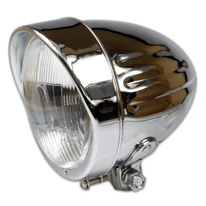 Fernscheinwerfer "Indian-Style" 4,5 Zoll Chrom E-geprüft Solange Der Vorrat Reicht