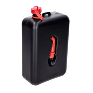 Benzinkanister Hünersdorff 2L schwarz aus Kunsstoff mit integrierter Auslauftülle - leer Neu Im Sortiment