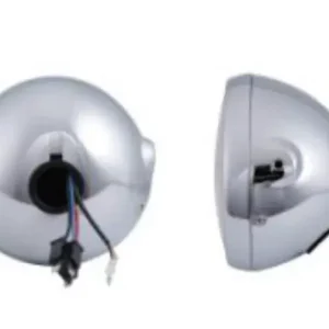 Super-Preis LED-Scheinwerfer "British Style" 7 Zoll chrom E-geprüft