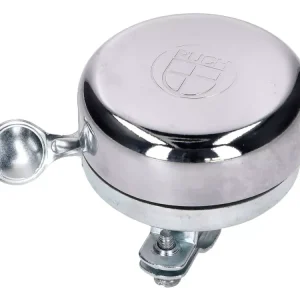 Expressversand Klingel chrom mit Puch Logo für Puch Mofa