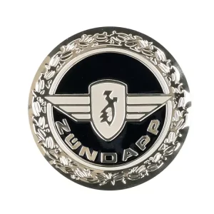 Aufkleber Emblem D=64mm rund silber glänzend aus Aluminium für Zündapp Top-Seller