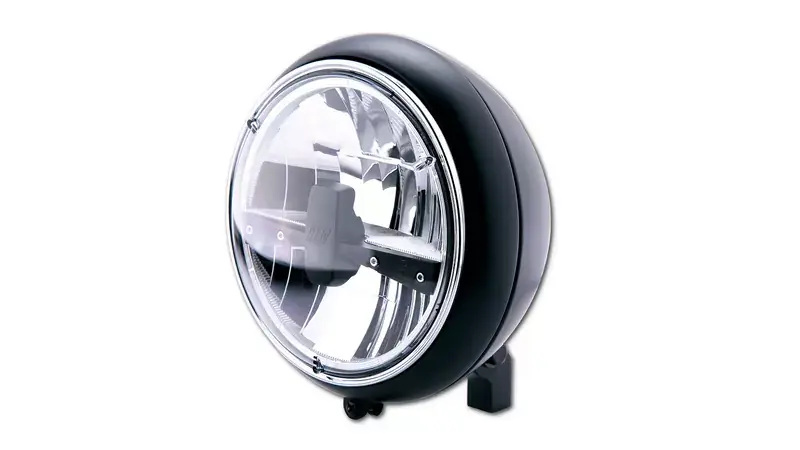 Sonderangebot HIGHSIDER Yuma 2 Typ 3 LED Scheinwerfer 7 Zoll Schwarz E-geprüft