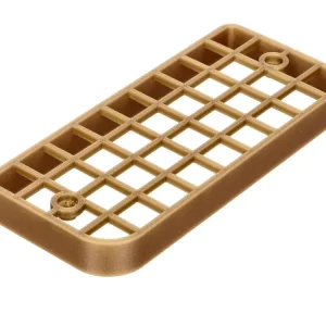 Lampengitter für eckige Rückleuchte (ABS Kunststoff) golden für Piaggio Ciao P/PX Letzte Chance