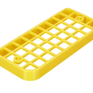 Kracherpreis Lampengitter für eckige Rückleuchte (ABS Kunststoff) gelb für Piaggio Ciao P/PX