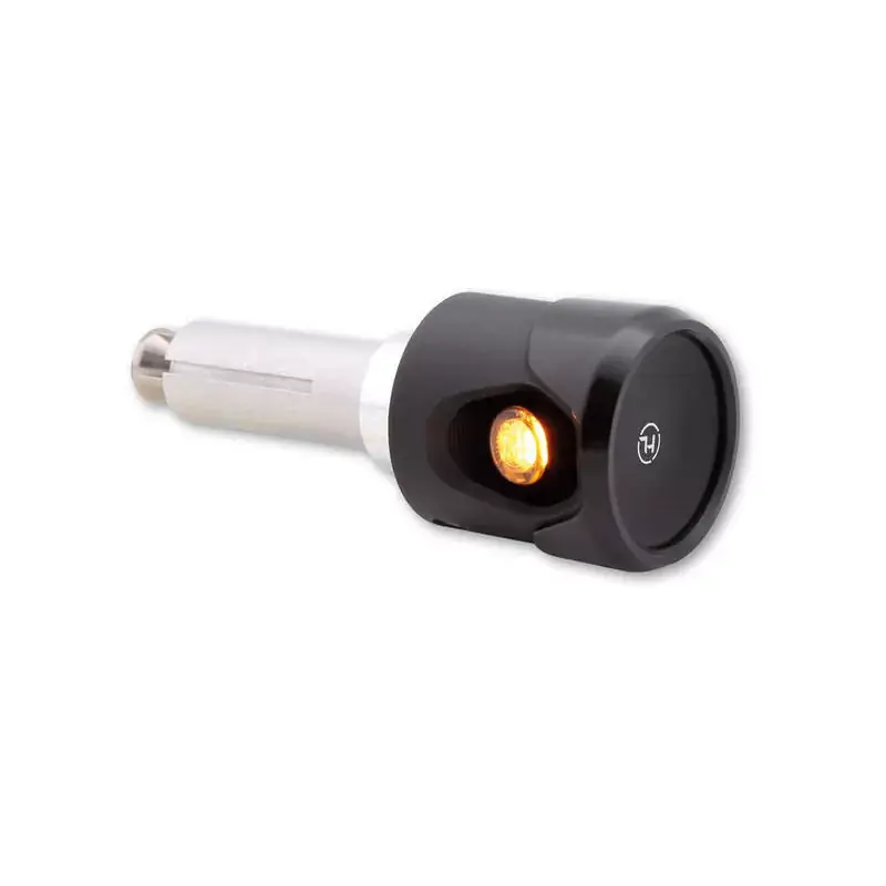Geprüft HIGHSIDER Akron-Flash LED Lenkerendenblinker schwarz / orange, vorn (Paar)