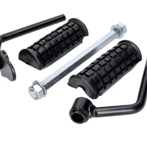 Geprüft Fußrastenhalterung mit Gummis schwarz für Puch Maxi