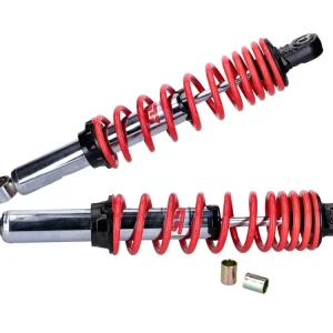 Bestpreis Stoßdämpfer Set YSS Twin PRO-X 360mm chrom rot für Simson S50, S51