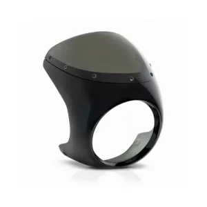 Barracuda Scheinwerfermaske CAFE RACER SCREEN Halbschale mit LED Scheinwerfer DRAGON LIGHT Kostenloser Versand