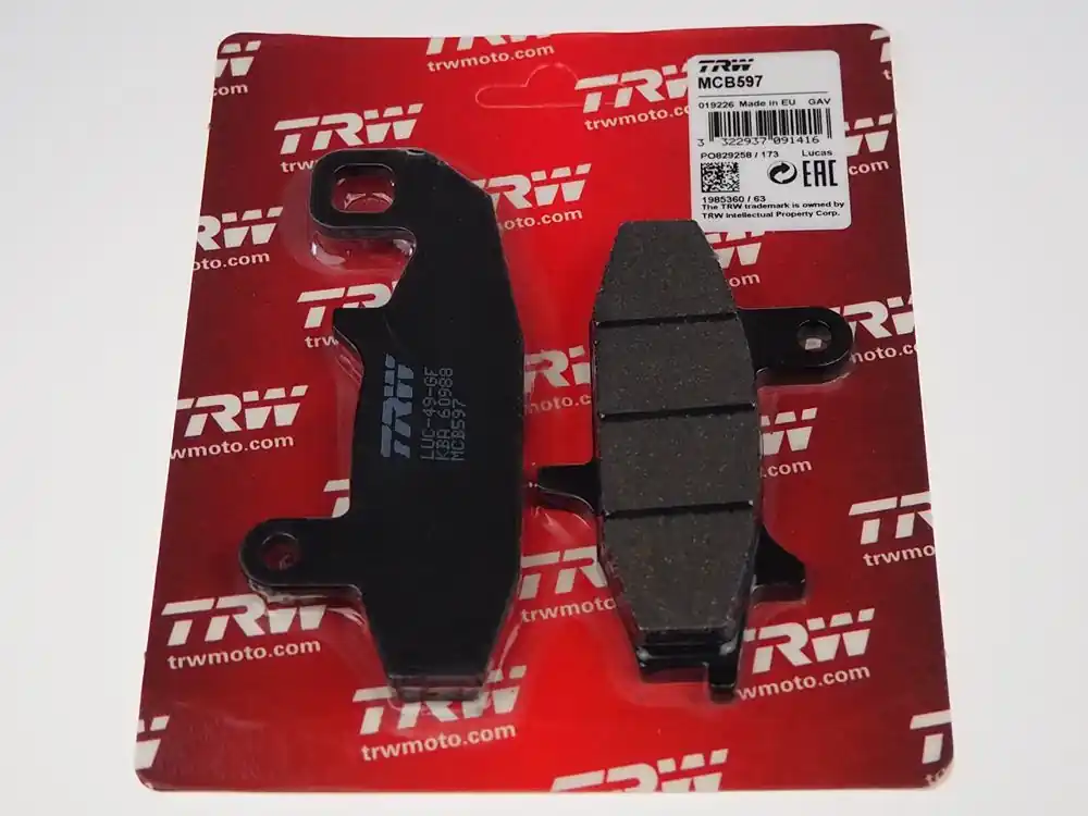 Heißes Angebot MCB597 Lucas Vorderrad Standard-Bremsbelag (Carbon-Keramik) passend für Suzuki DR 650 / DR 750 / DR-