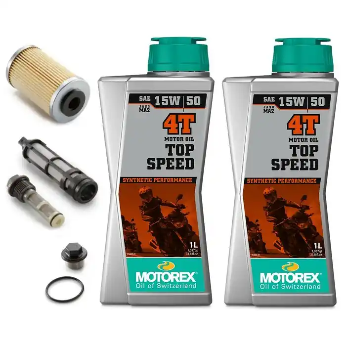 Top-Seller Ölwechselkit KTM 390 Duke Ölfilterkit + 2x Motorex 15W/50