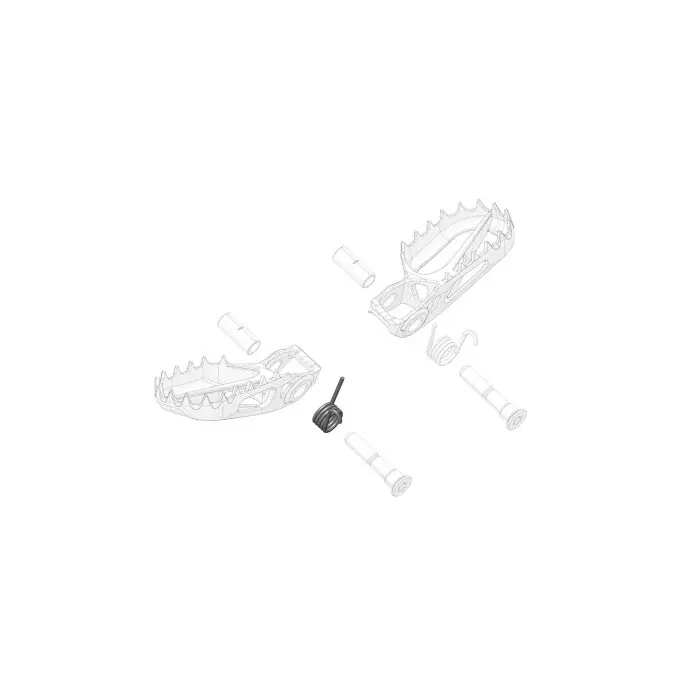 Feder für Fußraste Links Zertifiziert