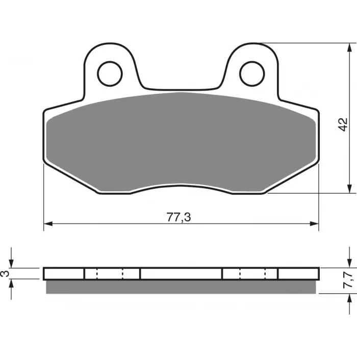 Goldfren Bremsbeläge 011 K5 für HVR 65Pro Neu Im Sortiment