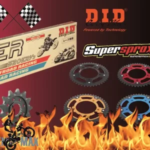 DID Rennkettensatz passend für Yamaha YZF R1 1000 RN01 RN04 RN09 (Bj.98-03) DID 520ERV7 Racing Kette Finale Aktion