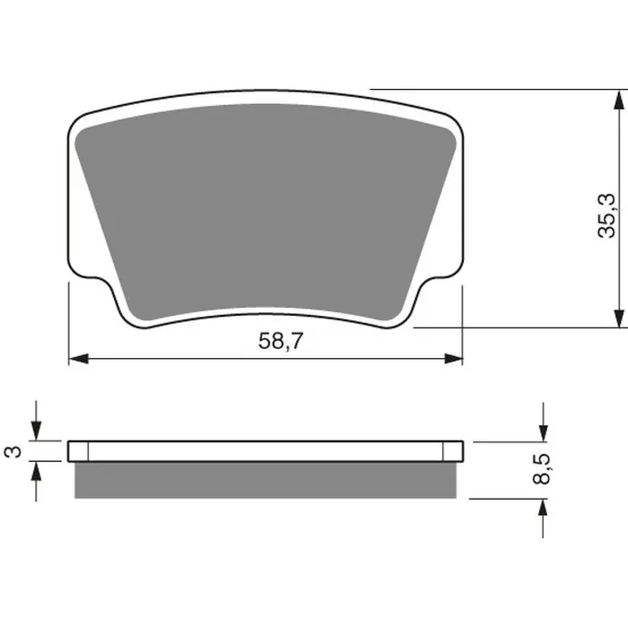 Super-Preis Goldfren Bremsbeläge 260 AD Keramik-Karbon