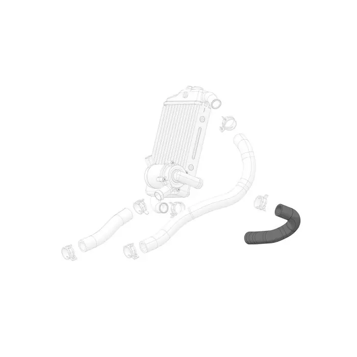 Expressversand Radiator Hose water pump inlet