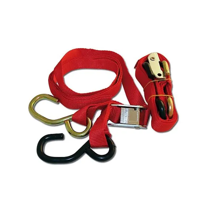 Spanngurte mit Haken in rot Doppelpack (2 Stück) Top-Seller
