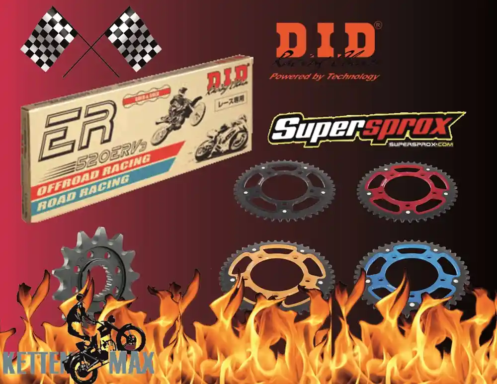 DID Renn-Kettensatz passend für Yamaha YZF R6 RJ11 RJ15 RJ27 (Bj.06-) DID !520! ERV7 Rennkette Sichere Zahlung