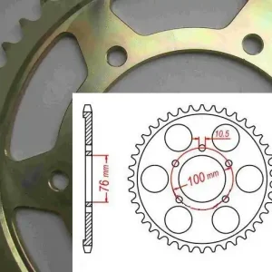 Direktkauf Alu Kettenrad 38 bis 48 Zähne 80mm/100mm/5 Loch für PVM TWM Marvic Marchesini Braking Felge
