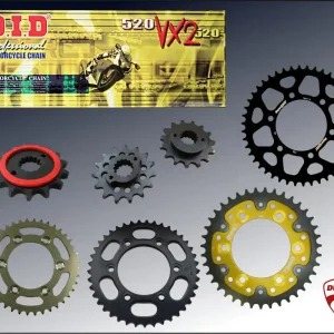 DID Kettensatz passend für Ducati 851 SP/Sport Production Bj 91 bis 92 mit DID520VX3 Kette Stahl Alu Sonderaktion