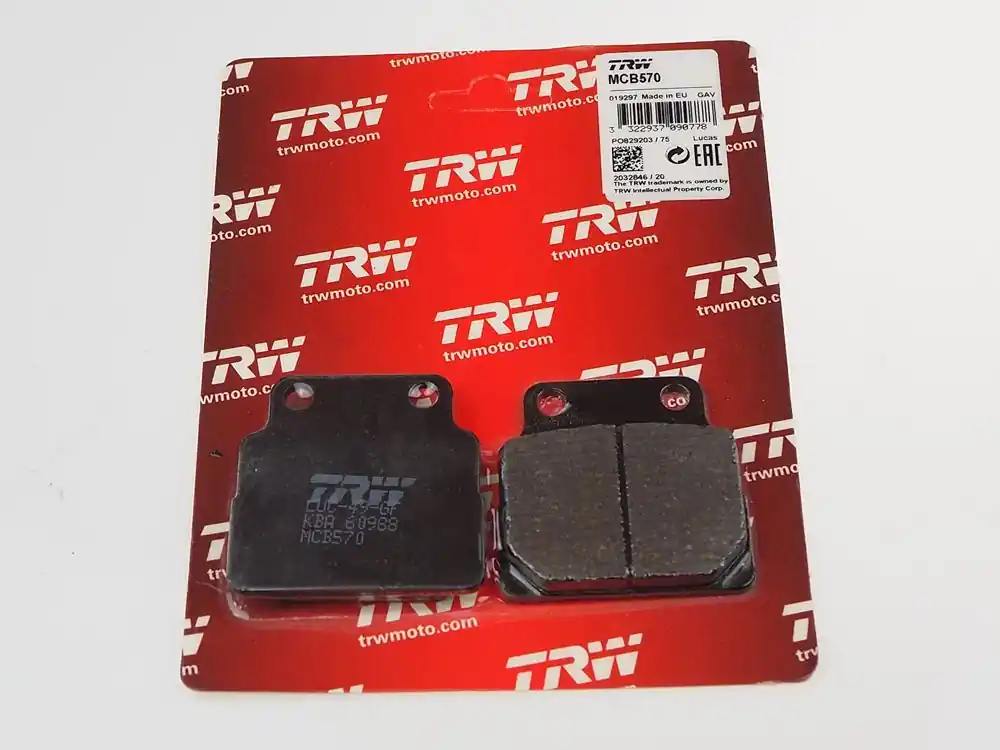 Aktuell MCB570 Lucas Scheibenbremsbeläge vorn passend für Honda CB450 N PC14 (Bj.85-86)