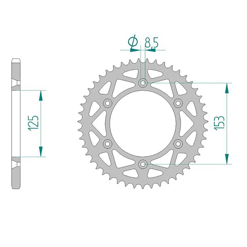 AFAM Kettenrad ALU #520 49 Zähne 11212N-49 Schnäppchen