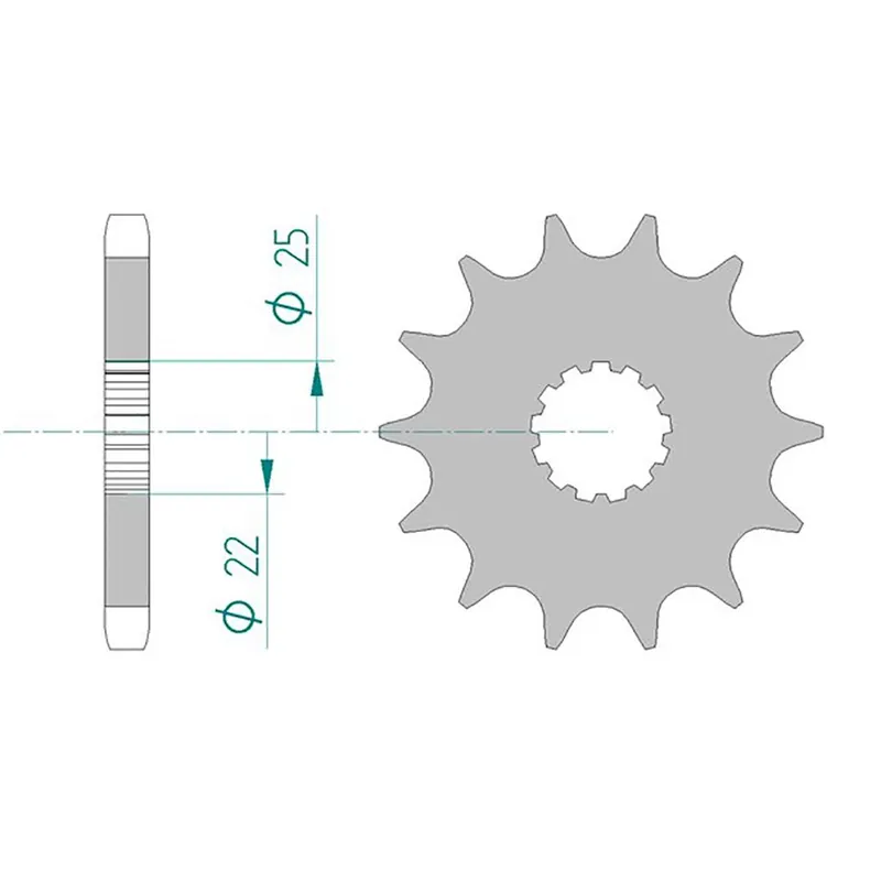 Angebot AFAM Ritzel Gummi #530 Silent Sprocket 15 Zähne 28400NR-15