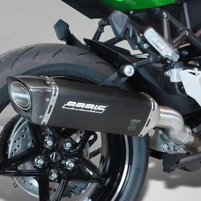 Bodis Auspuff V4-M-CA Slip-On Edelstahl schwarz KH2SX-005 Must-Have