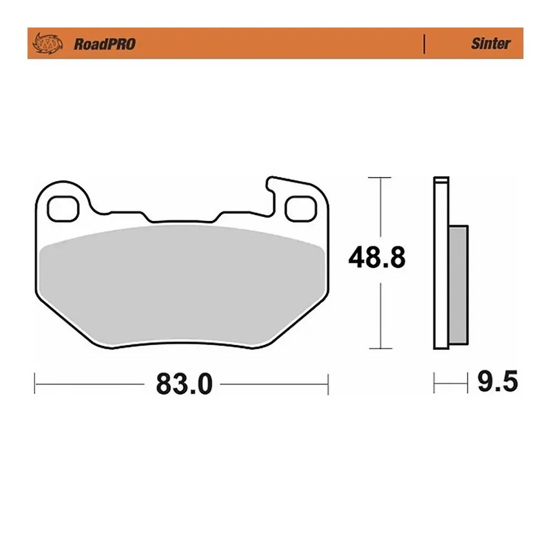 Kostenloser Rückversand Moto-Master Bremsbelag 415102 RoadPRO Sinter hinten 415202