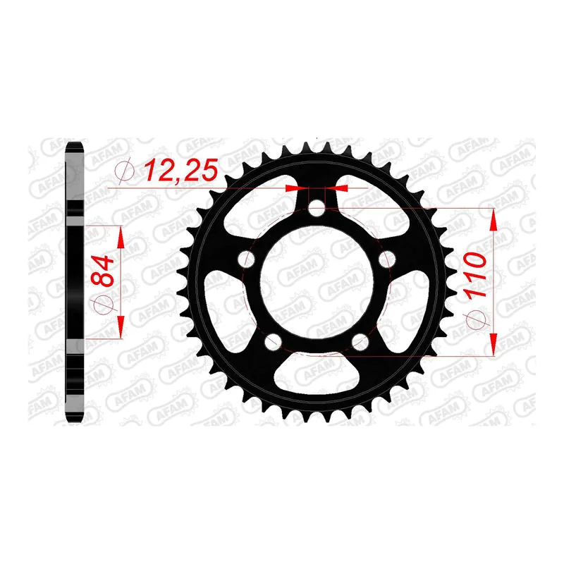 AFAM Kettenrad STAHL #520 41 Zähne 10521-41 Echt