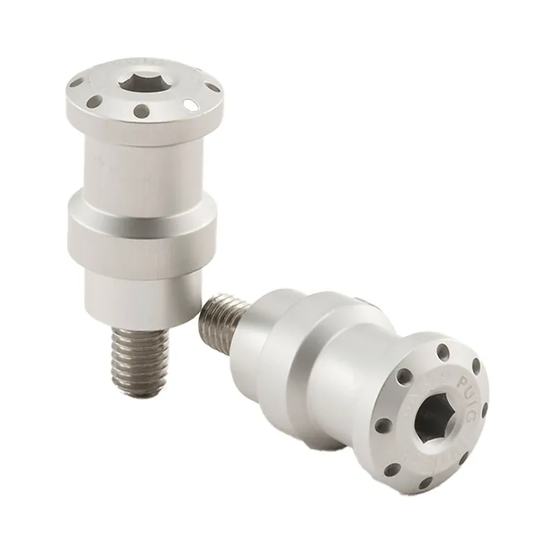 Puig Ständeraufnahme und Schwingenschutz M8 silber 5923P Heißes Angebot