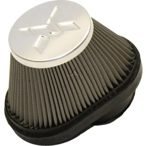 Kostenfreie Lieferung Pipercross Luftfilter 50mm ID Offset Pod Filter mit Chrom-Top