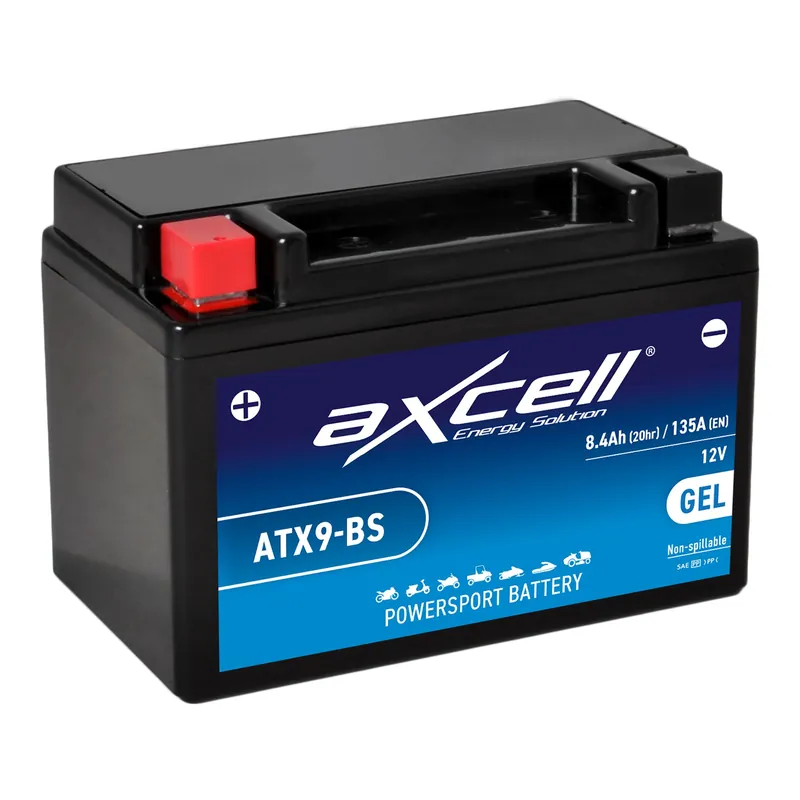 Neue Kollektion AXCELL Batterie 12V YTX9-BS GEL 50812 ATX9-BS