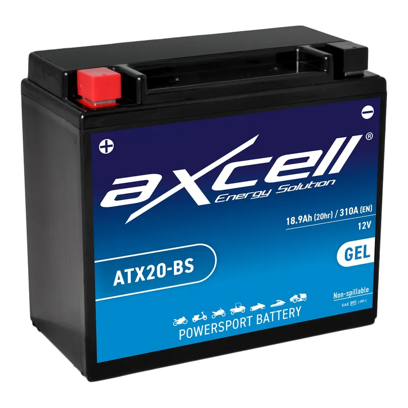 Ausverkauf AXCELL Batterie 12V YTX20-BS GEL ATX20-BS