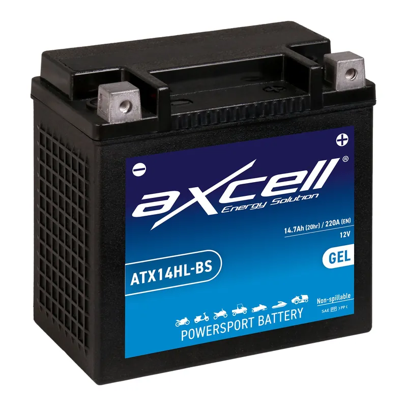 Sofort Bestellen AXCELL Batterie 12V YTX14HL-BS HD-Pole GEL ATX14HL-BS