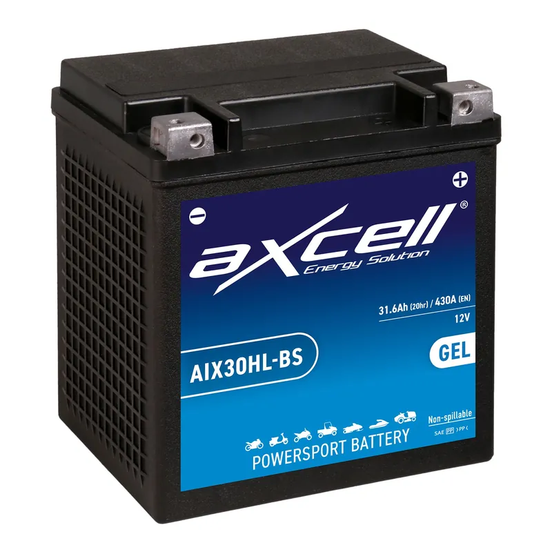 Saisonangebot AXCELL Batterie 12V YTX30HL-BS HD-Pole GEL AIX30HL-BS
