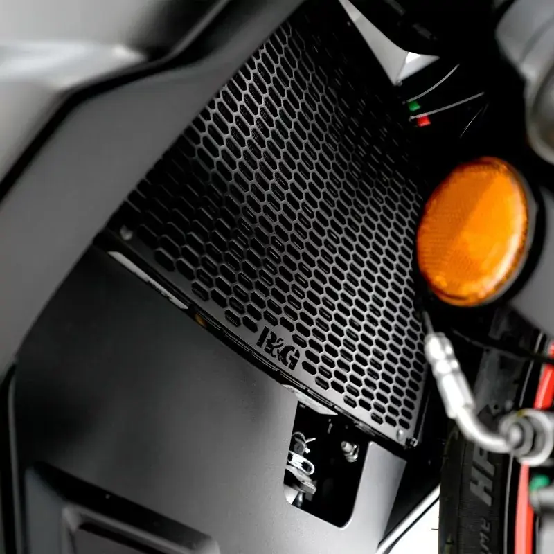 Garantierte Lieferung R&G Kühlergitter Schutz PRO BLACK passend für Aprilia RS 457 ab 2024
