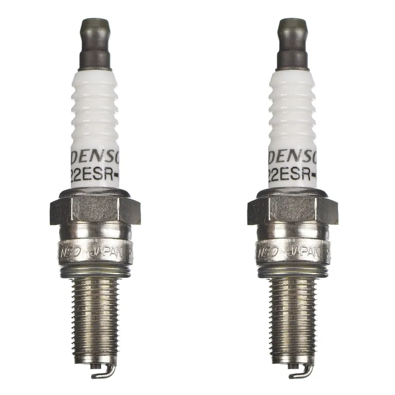 DENSO Zündkerze U22ESR-NB m. fester Mutter 2er Set Versand Am Gleichen Tag